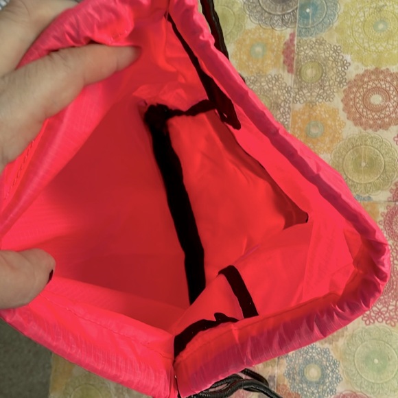TYR Bright Pink Draw String Backpack - NWOT - Picture 8 of 9
